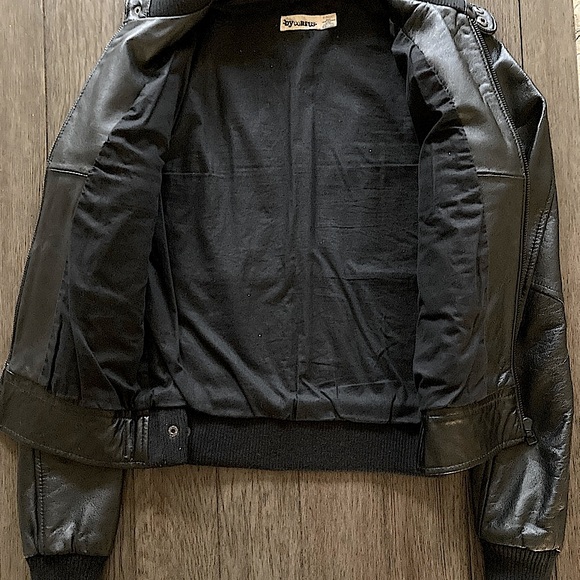 byCORPUS Genuine Lambskin Leather Jacket / Leather Bomber Jacket - Picture 6 of 14